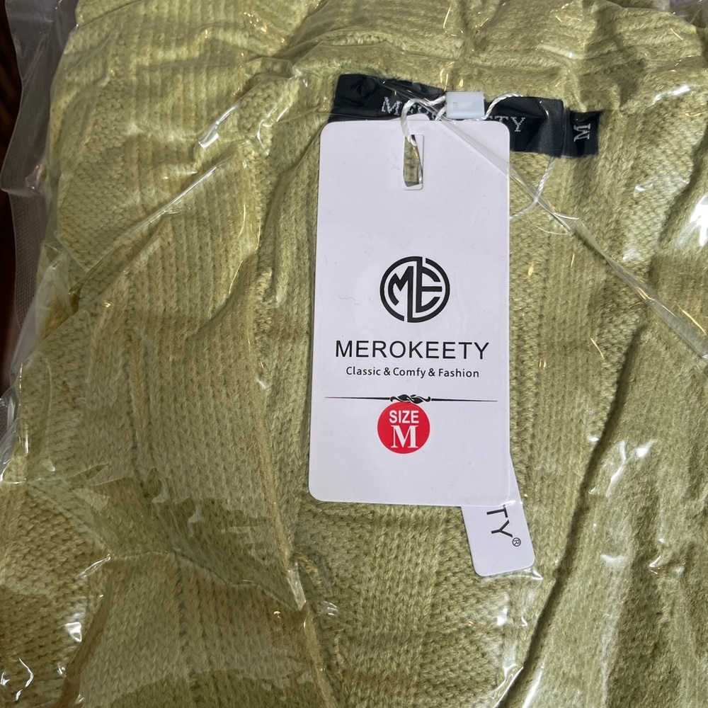Merokeety women’s cardigan sweater sz medium